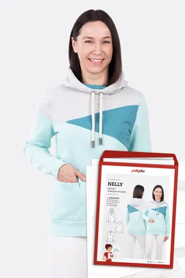 Papierschnittmuster Nelly Freestyle Hoodie selber nähen